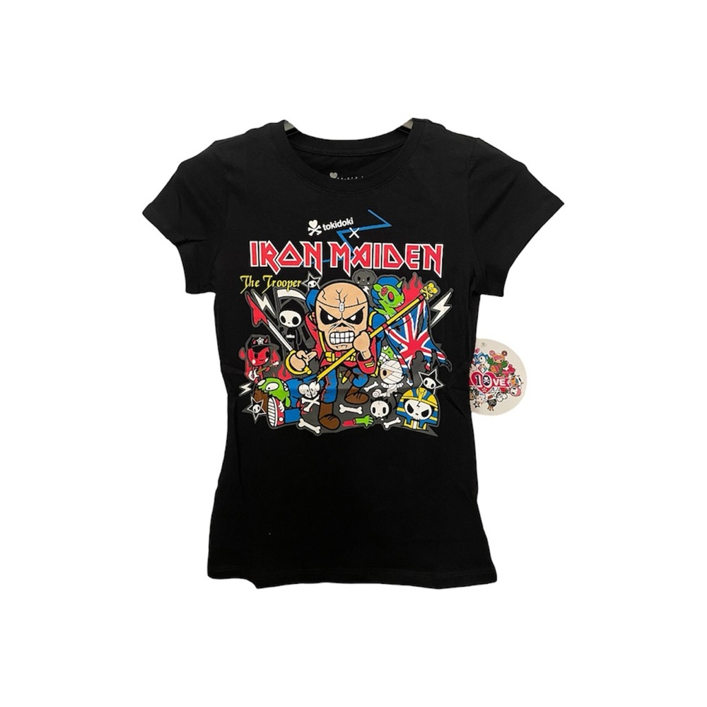 Iron Maiden Tokidoki The Trooper Women’s (S) Shirt Adios Zombie Unicorno Top NWT